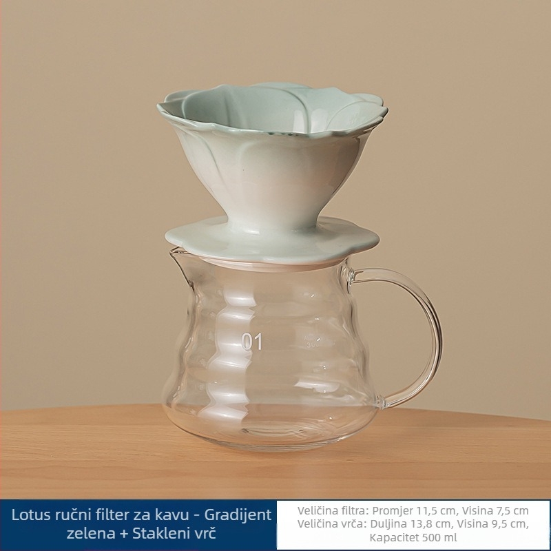Vrijednost boje latica filter šalica za kavu ručni lonac za kavu filter za kavu zaslon filter šalica za kapanje keramička filter šalica za kavu