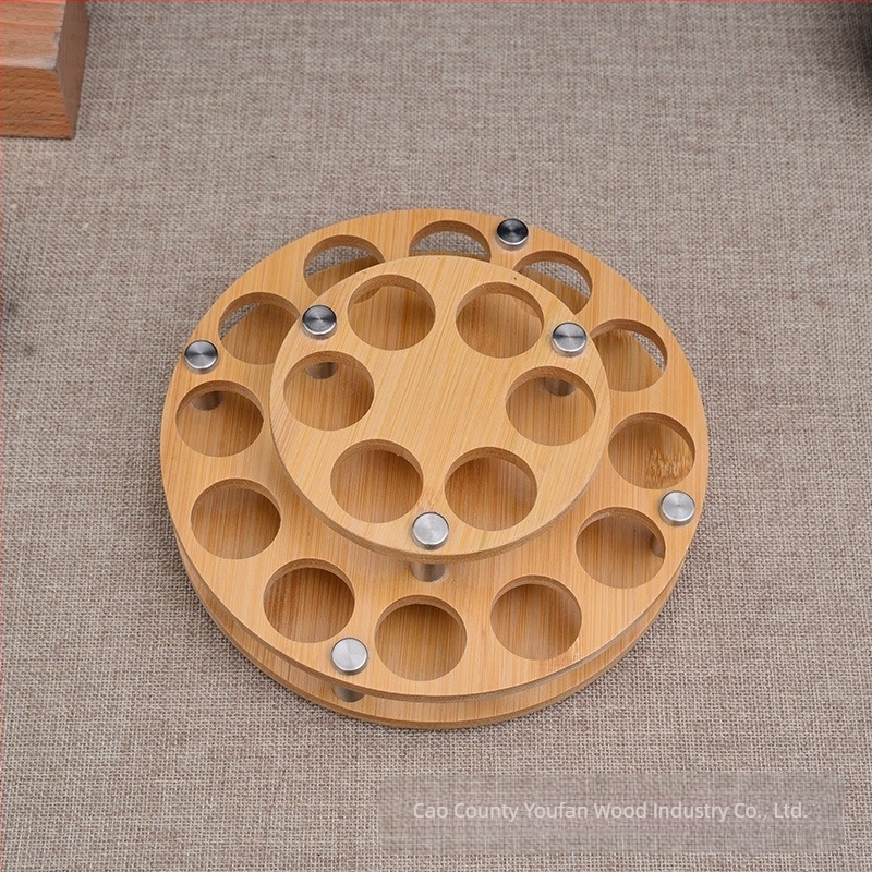 Stalak za eterična ulja, kutija za pohranu, drveni 3-slojni stol za završnu obradu boca eteričnih ulja od 15 m, stepenasti stalak za izlaganje, drvena polica