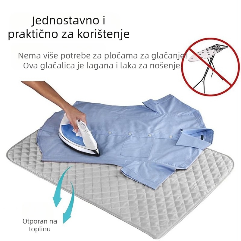 Podloga za glačanje, Podloga za glačanje, Prijenosna podloga za glačanje, Deka za glačanje, Putna sklopiva podloga za glačanje otporna na visoke temperature