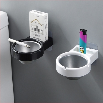 Zidna pepeljara za kupaonicu, WC, zidni stalak za cigarete, WC bez bušilice, zidna pepeljara