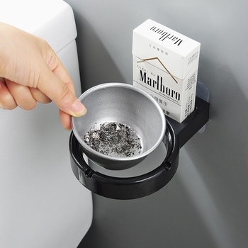Zidna pepeljara za kupaonicu, WC, zidni stalak za cigarete, WC bez bušilice, zidna pepeljara