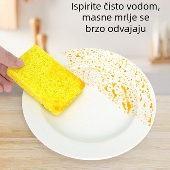 Prekogranična spužva za pranje perilice od drvene pulpe, čarobna perilica, zgusnuta pamučna spužva za pranje perilice, upijajuća krpa za čišćenje perilice