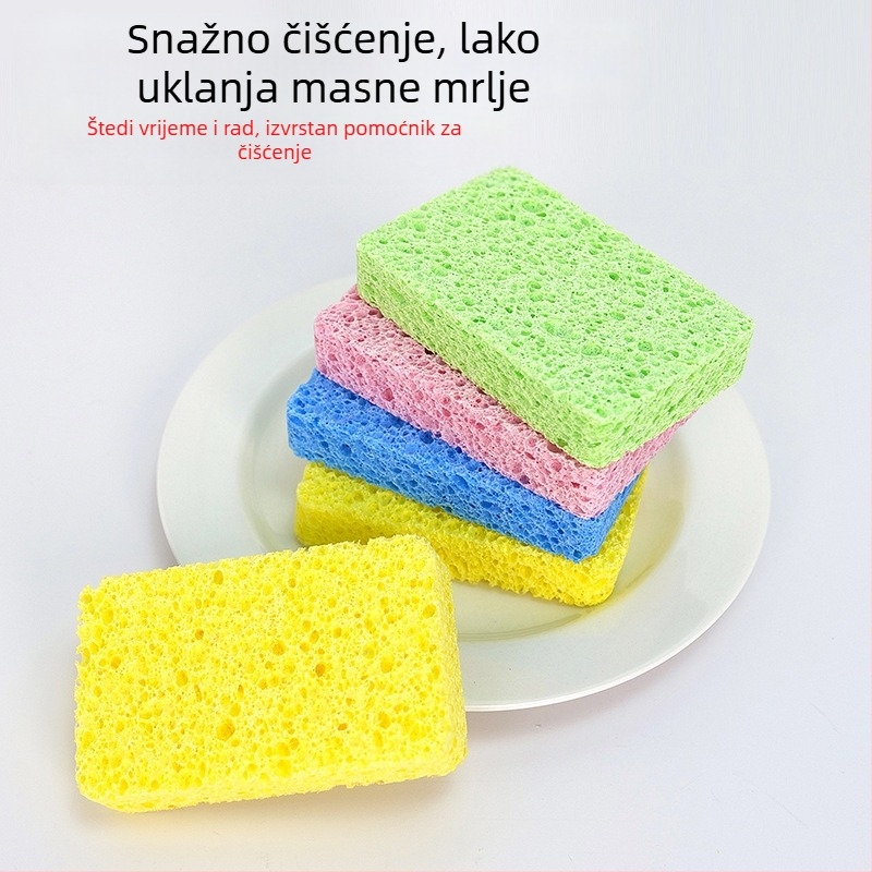 Prekogranična spužva za pranje perilice od drvene pulpe, čarobna perilica, zgusnuta pamučna spužva za pranje perilice, upijajuća krpa za čišćenje perilice