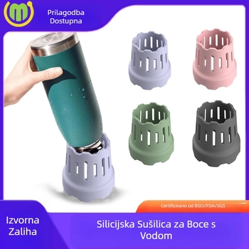 Prekogranični novi silikonski stalak za sušenje čaša za vodu, stalak za kontrolu vode, pogodan za pribor za piće od vinskih čaša, brzo i prirodno sušenje na zraku
