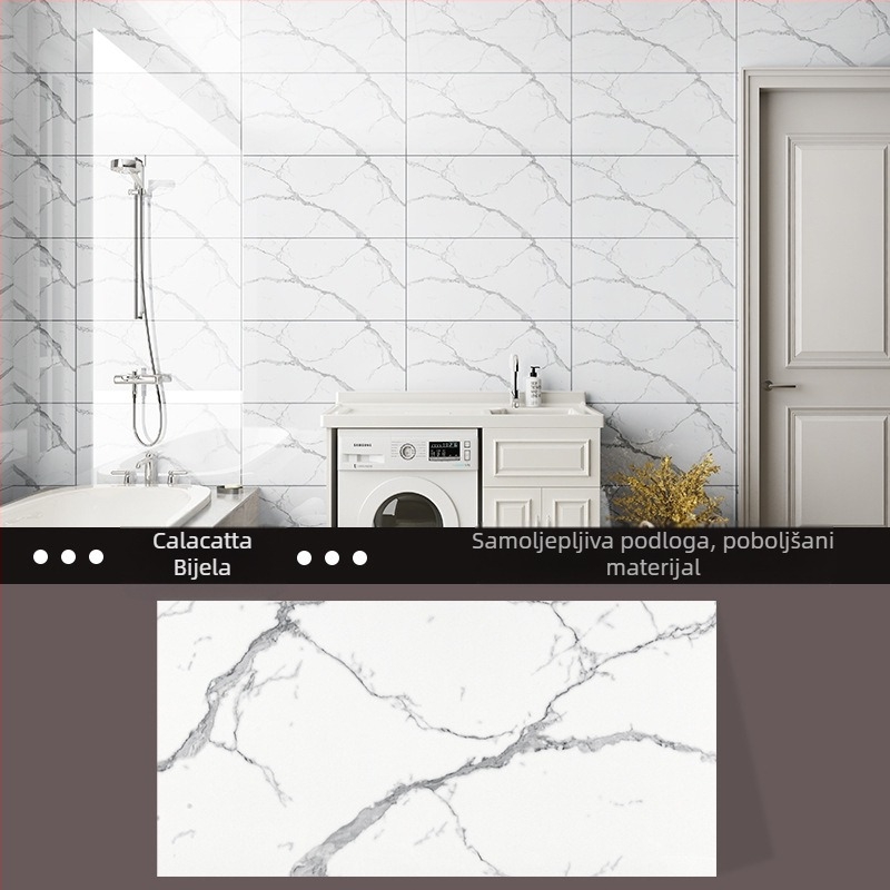 Naljepnice za WC, vodootporne naljepnice za zid, kupaonica, oštećeni zid kupaonice, ružne naljepnice za pločice, aluminijska plastična ploča, samoljepljive tapete