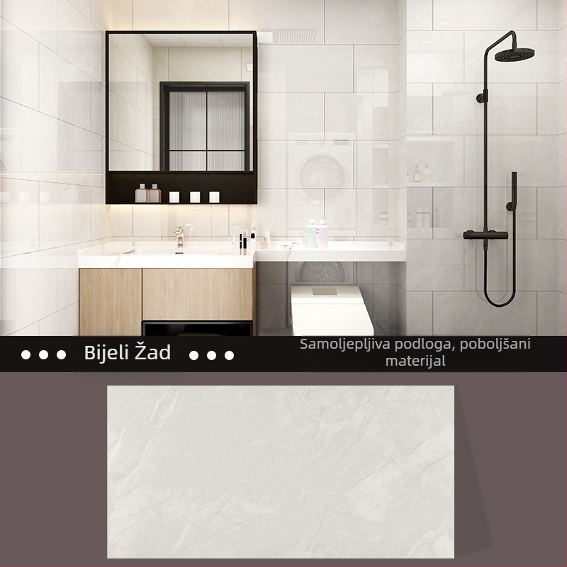 Naljepnice za WC, vodootporne naljepnice za zid, kupaonica, oštećeni zid kupaonice, ružne naljepnice za pločice, aluminijska plastična ploča, samoljepljive tapete