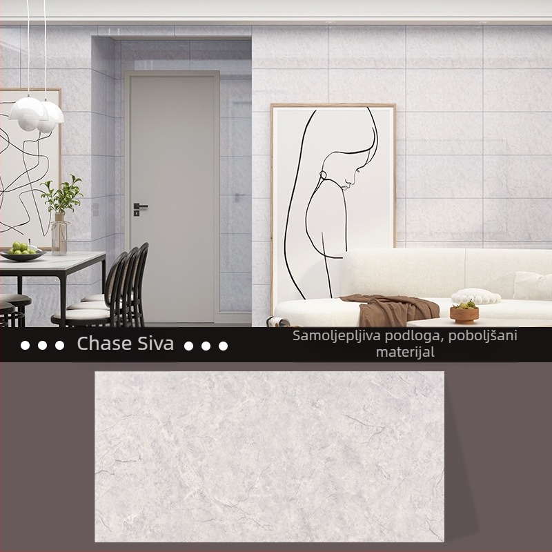 Naljepnice za WC, vodootporne naljepnice za zid, kupaonica, oštećeni zid kupaonice, ružne naljepnice za pločice, aluminijska plastična ploča, samoljepljive tapete