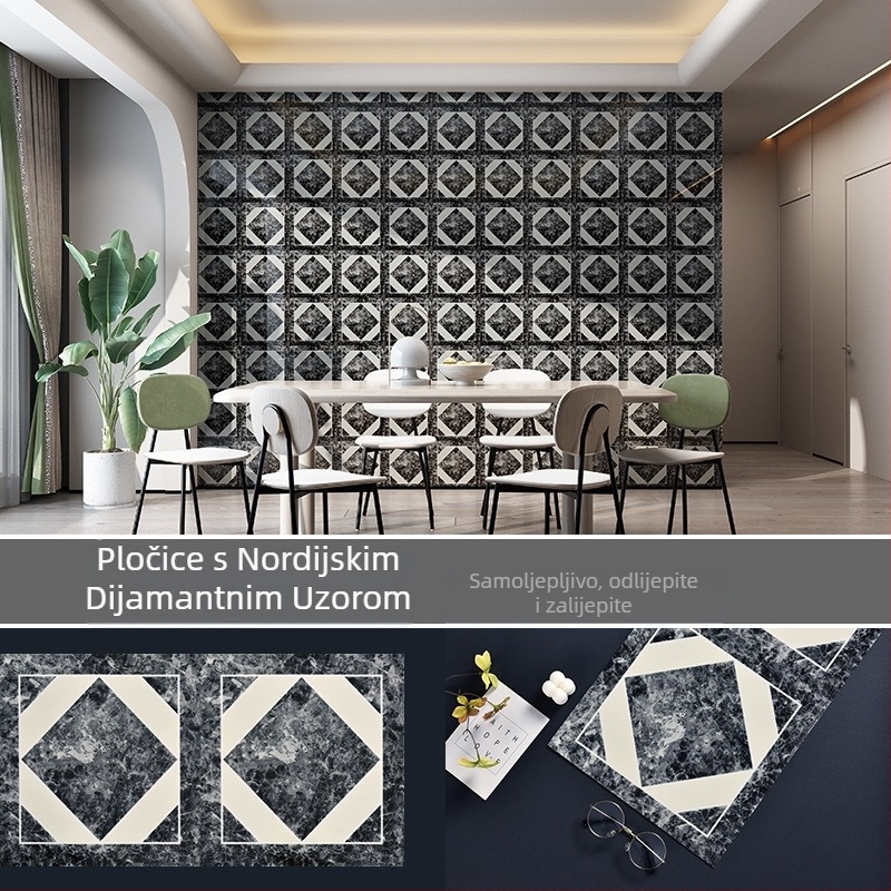 Naljepnice za WC, vodootporne naljepnice za zid, kupaonica, oštećeni zid kupaonice, ružne naljepnice za pločice, aluminijska plastična ploča, samoljepljive tapete