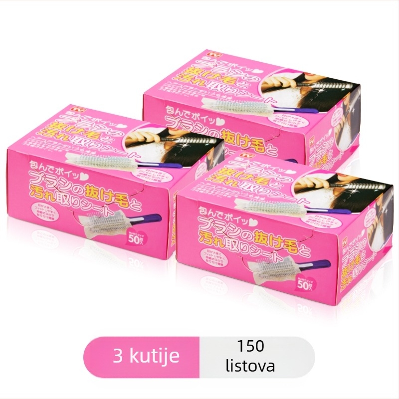 V45O mrežica za čišćenje češlja zračnim jastukom, masažni češalj za zračni jastuk, komad za čišćenje kose, zaštitna mrežica za češalj, prijenosni papir za čišćenje 50