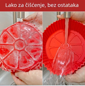 Amazon Nova silikonska podloga za pečenje Silikonska podloga za fritezu na vrući zrak Podloga za prženi lonac Silikonsko posuđe za pečenje