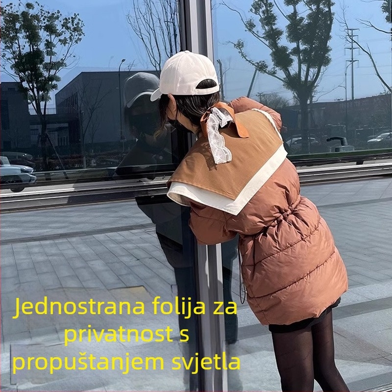 Zaštitna folija za sunčanje, toplinska izolacijska folija, naljepnica za prozorsko staklo, protiv provirivanja, protiv svjetla, sjenčanje za balkon, suncobran, jednosmjerna perspektiva, folija za privatnost