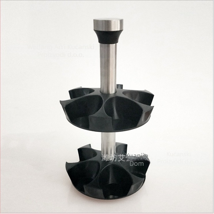 Kuhinjski pribor, rotirajući set staklenih boca za začine, staklenka za začine od nehrđajućeg čelika, stalak za boce za začine, kutija za začine