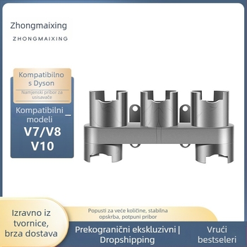 Prikladno za Dyson usisavač, nosač za pohranu usisne glave V6, stalak bez rupa V7/V8, pribor bez pet rupa za čavle V10/V11