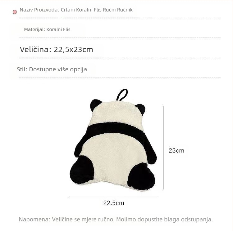 Polarni medvjed Panda Brisanje Ručnika Viseći Upijajući WC Upijajući Ručnik za Ruke Crtani Slatki Prekogranični
