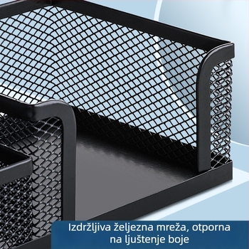 Višenamjenski metalni držač za olovke s velikim kapacitetom za držanje olovki, držač za olovke za studentske potrebe, držač za olovke, pohrana kreativnog uredskog pribora