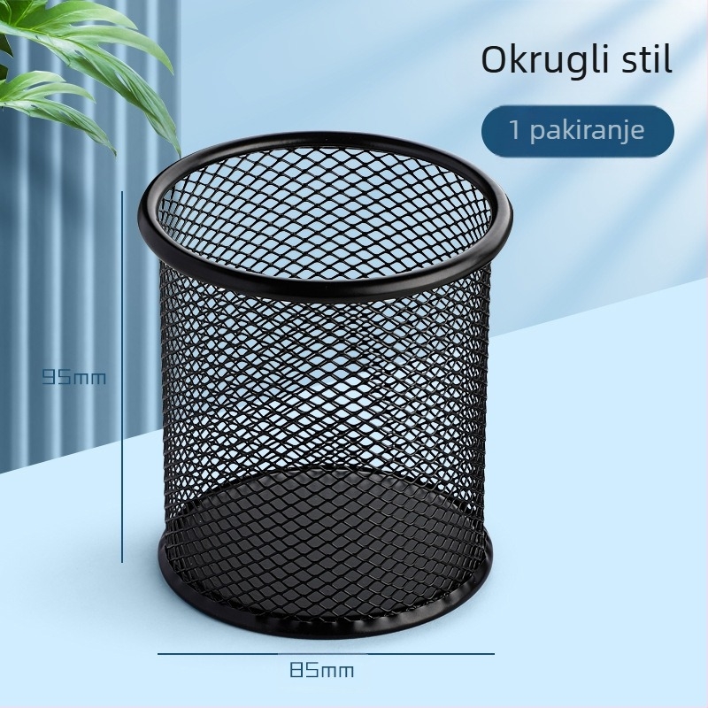 Višenamjenski metalni držač za olovke s velikim kapacitetom za držanje olovki, držač za olovke za studentske potrebe, držač za olovke, pohrana kreativnog uredskog pribora