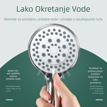 Xiamen Hans Supercharged petostepeni tuš za pranje, veliki tuš, glava tuša, kućna glava tuša