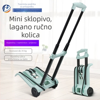 Pažljivo odabrana kolica za kućanstvo, kolica za brzu dostavu, sklopiva prikolica za rukovanje teretom, kolica za kupovinu, kolica za prtljagu
