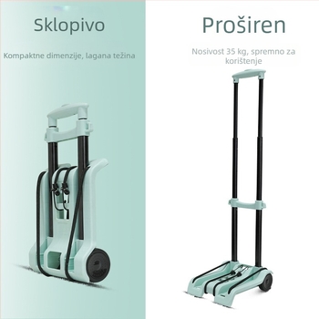 Pažljivo odabrana kolica za kućanstvo, kolica za brzu dostavu, sklopiva prikolica za rukovanje teretom, kolica za kupovinu, kolica za prtljagu