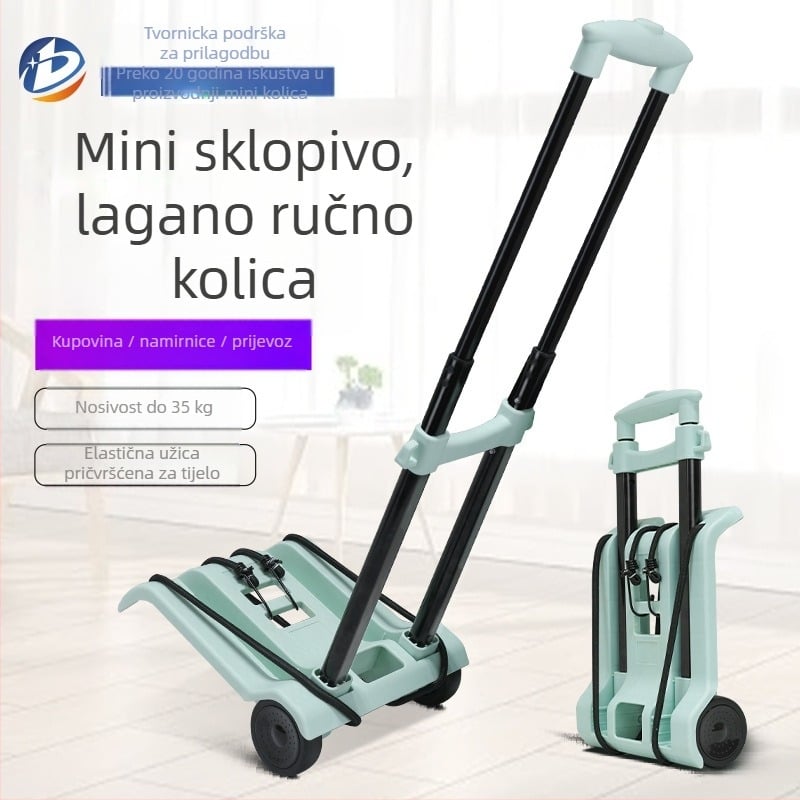 Pažljivo odabrana kolica za kućanstvo, kolica za brzu dostavu, sklopiva prikolica za rukovanje teretom, kolica za kupovinu, kolica za prtljagu