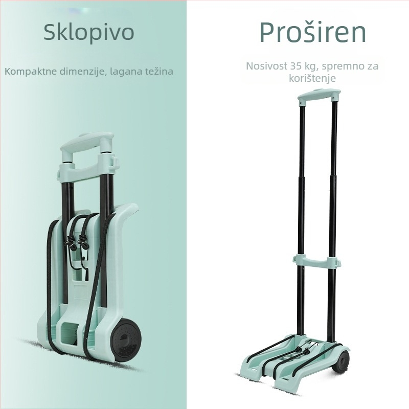 Pažljivo odabrana kolica za kućanstvo, kolica za brzu dostavu, sklopiva prikolica za rukovanje teretom, kolica za kupovinu, kolica za prtljagu