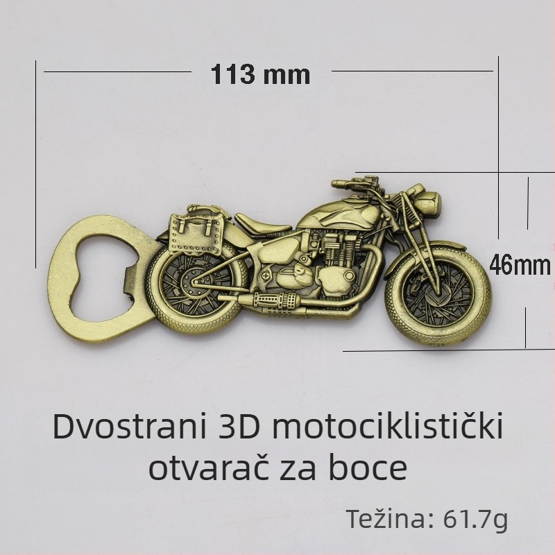 Proizvođači proizvode prekogranično metalno cinkovo legirano pivo antikni otvarač za boce motocikala otvarač za konzerve Amazon vruće