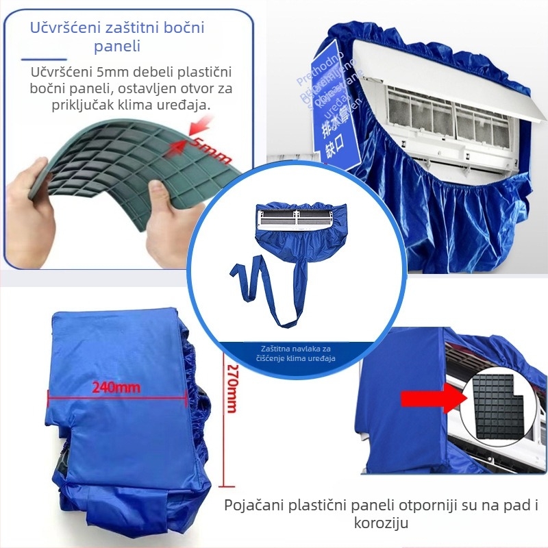 Poklopac za čišćenje klima uređaja, novi poklopac za skupljanje vode, kućanski viseći vodootporni poklopac, napa, vrećica za skupljanje vode, univerzalna vreća za bojler