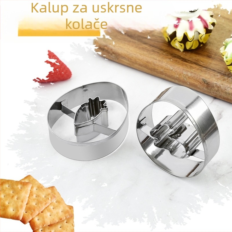 Amazon set od 9 dijelova kalupa za kolačiće s glazurom u obliku uskrsnog zeca, crtani slatki kalup za pečenje kolačića