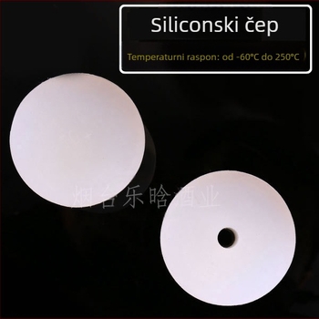 Silikonski čep za nepovratni ventil može zamijeniti čep od pluta, čep za boce vina, čep za spremnik za fermentaciju, sekundarna fermentacija