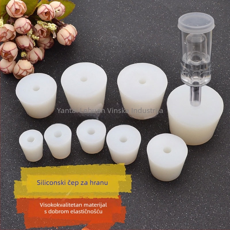 Silikonski čep za nepovratni ventil može zamijeniti čep od pluta, čep za boce vina, čep za spremnik za fermentaciju, sekundarna fermentacija