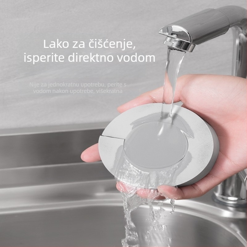 Nova PVA upijajuća spužva, okrugla maramica s kapljicama vode, protiv kamenca, za čišćenje kuhinje i kupaonice i brisanje slavine