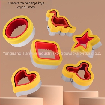 Kalup za džepne sendviče, kalup za kruh, kalup za tost i kekse, nož za rezanje voća i povrća, kalup za utiskivanje, odijelo