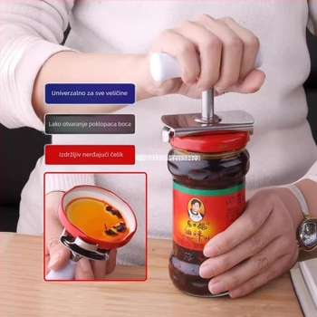 Otvarač za konzerve od nehrđajućeg čelika s automatskim otvaranjem, otvarač za čepove i školjke, kreativni kuhinjski automatski otvarač za pivske boce