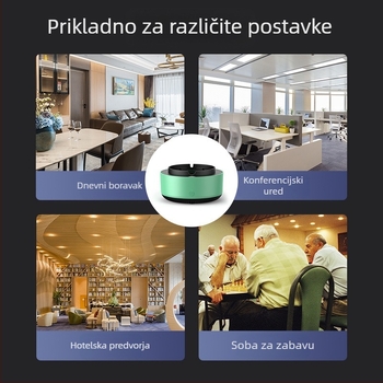 Pepeljara s pročišćivačem zraka, inteligentno uklanjanje sekundarnog dima, uklanjanje mirisa dima, dnevni boravak i ured, prenosno