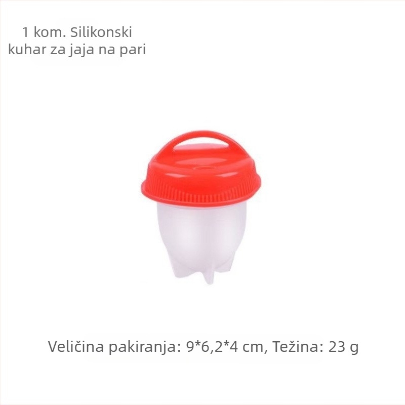 Prekogranično kuhanje jaja, neljepljivi silikonski aparat za kuhanje jaja na pari, šalica za jaja visoke temperature, kreativna šalica za jaja na pari, veleprodaja kuhinjskog pribora