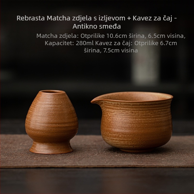 Japanski stil peći za promjenu Retro keramička zdjela za Matcha zdjela za čaj zdjela za čaj mjesto za čaj dinastije Song alat za mjesto za čaj