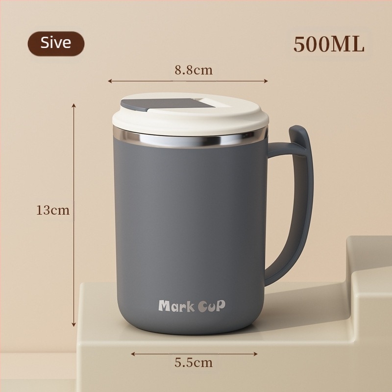 Izravna opskrba tvornice visokokvalitetnom šalicom za kavu od nehrđajućeg čelika 304 s uredskom šalicom za odvod čaja s poklopcem