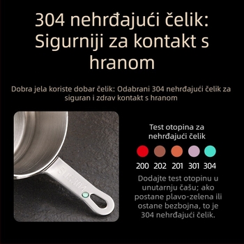 Šalica za umak od nehrđajućeg čelika 304 s tanjurom za umakanje, zapadnjački restoran, šalica za umak od odreska, kreativna šalica za umak od rajčice, kanta za jelo