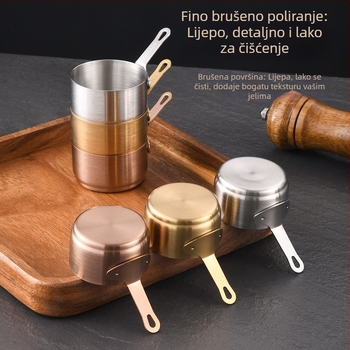 Šalica za umak od nehrđajućeg čelika 304 s tanjurom za umakanje, zapadnjački restoran, šalica za umak od odreska, kreativna šalica za umak od rajčice, kanta za jelo