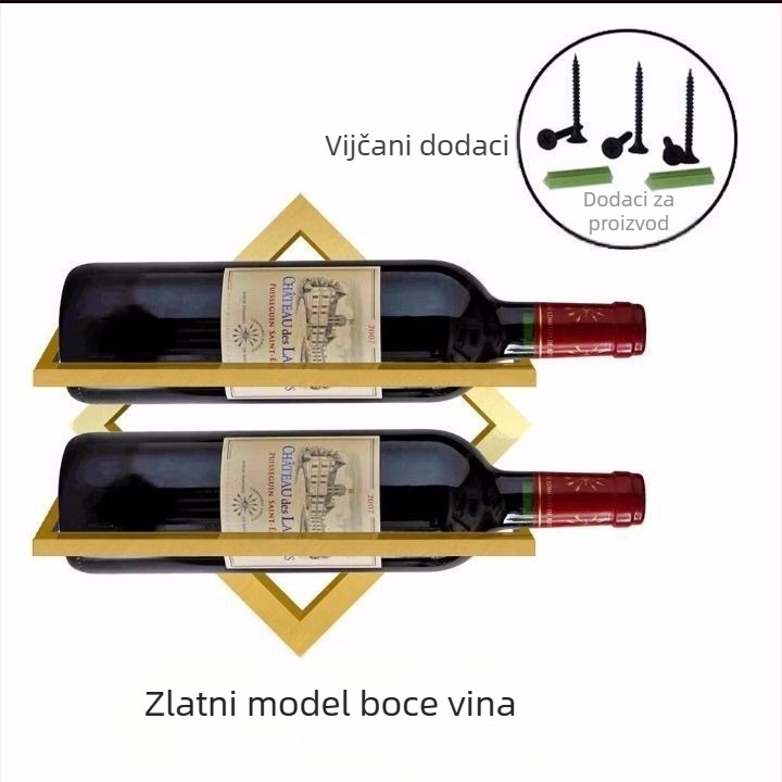 Sklopivi kreativni zidni stalak za vino, stalak za čaše crnog vina, zidni stalak, stalak za čaše crnog vina, obrnuti zidni stalak za vino