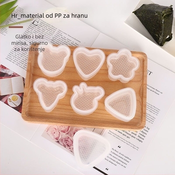 Kalup za dječje kuglice od riže za sushi u japanskom crtanom stilu, prehrambene kvalitete, alat za umivanje vrećica riže od morskih algi za sushi