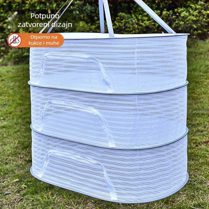 Mreža za sušenje povrća u kućanstvu, mreža za sušenje ribe, rotkvica, slatki otrovni artefakt, protiv muha, sklopiva mreža za sušenje mesa