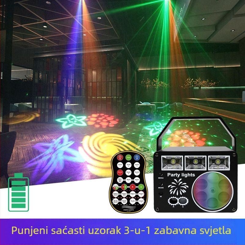 Amazon unutarnja rotirajuća čarobna kugla šarena disco bar lasersko svjetlo KTV projekcijsko bljeskaličko svjetlo za pozornicu
