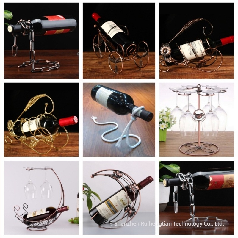 Nordijski stil vinskog ormara, ukrasi za vinski stalak, europski stil vinskog ormara, bar, KTV, željezni vinski stalak za izlaganje vina