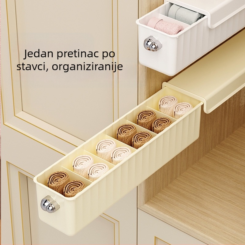 Zidna kutija za pohranu donjeg rublja, ormar za čarape, bočna pohrana donjeg rublja, završna obrada, pregrada za pohranu artefakata