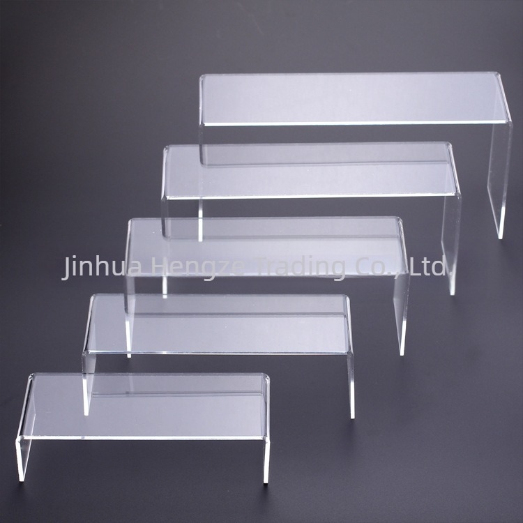 Akrilni prozirni stalak za izlaganje cipela, stalak za izlaganje kozmetike, stalak za nakit s pet slojeva, držač cipela, ljestve za izlaganje, rekviziti