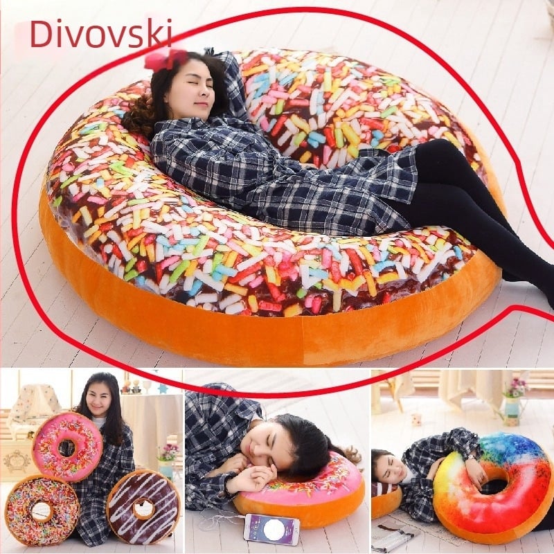 Tvornica izravno kreativna simulacija Donut Plišani jastuk za igračke slatki jastuk za krafne super mekani jastuk veleprodaja