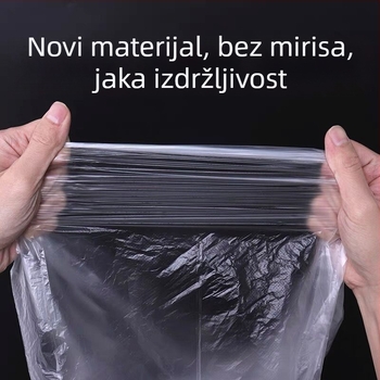 Male vreće za smeće, 1000 komada, zadebljane, bijele, posebno za hotelske sobe, prozirne zadebljane plastične vreće za smeće, veleprodaja