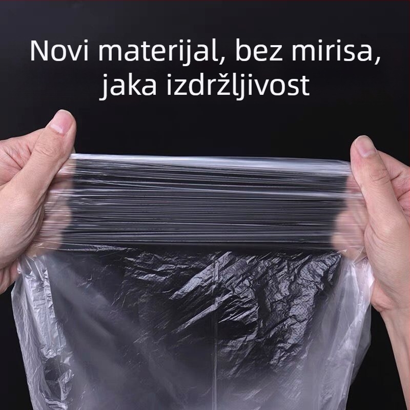 Male vreće za smeće, 1000 komada, zadebljane, bijele, posebno za hotelske sobe, prozirne zadebljane plastične vreće za smeće, veleprodaja