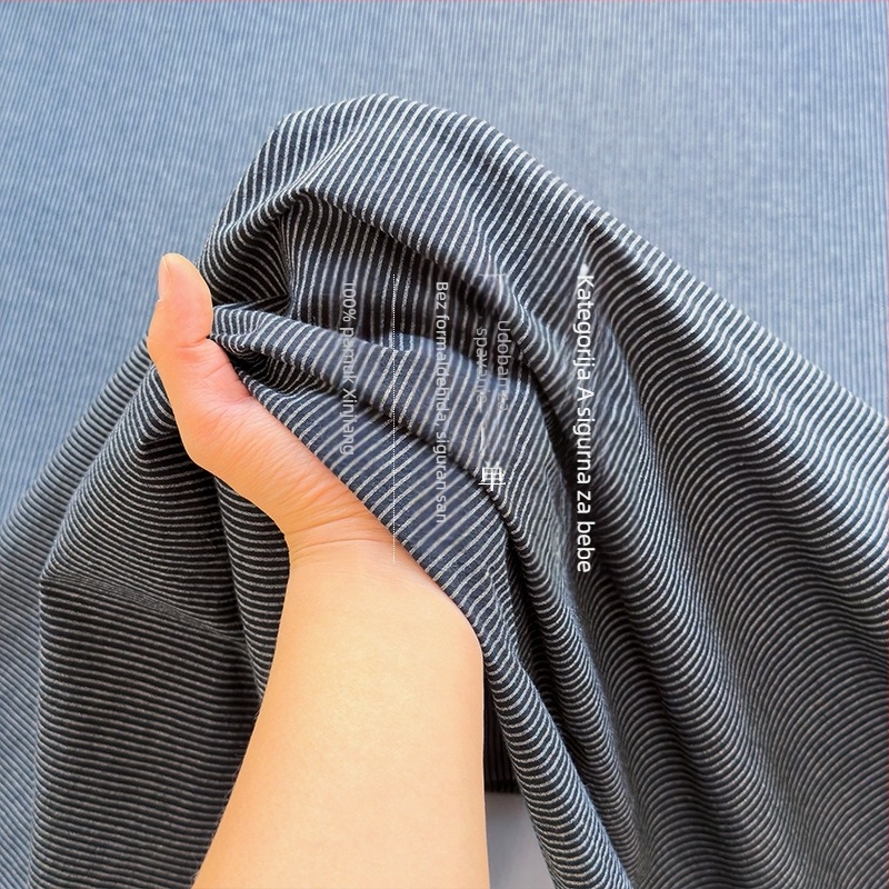 Dobra 100% čista pamučna posteljina, netiskani karirani set od tri dijela za spavaonicu, pamučna jastučnica klase A, oprani pamuk za majku i dojenče